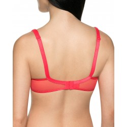 法國DIM-性感蕾絲設計款美胸內衣-紅